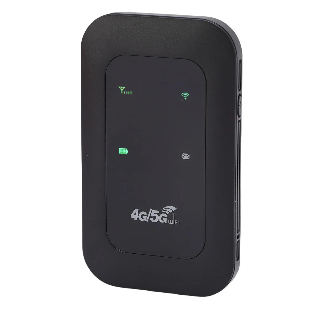 4G 5G WiFi Hotspot Supports 10 Connected Devices LTE Mobile Router for Travel 300Mbps High Speed SIM Card Slot Color LED Display