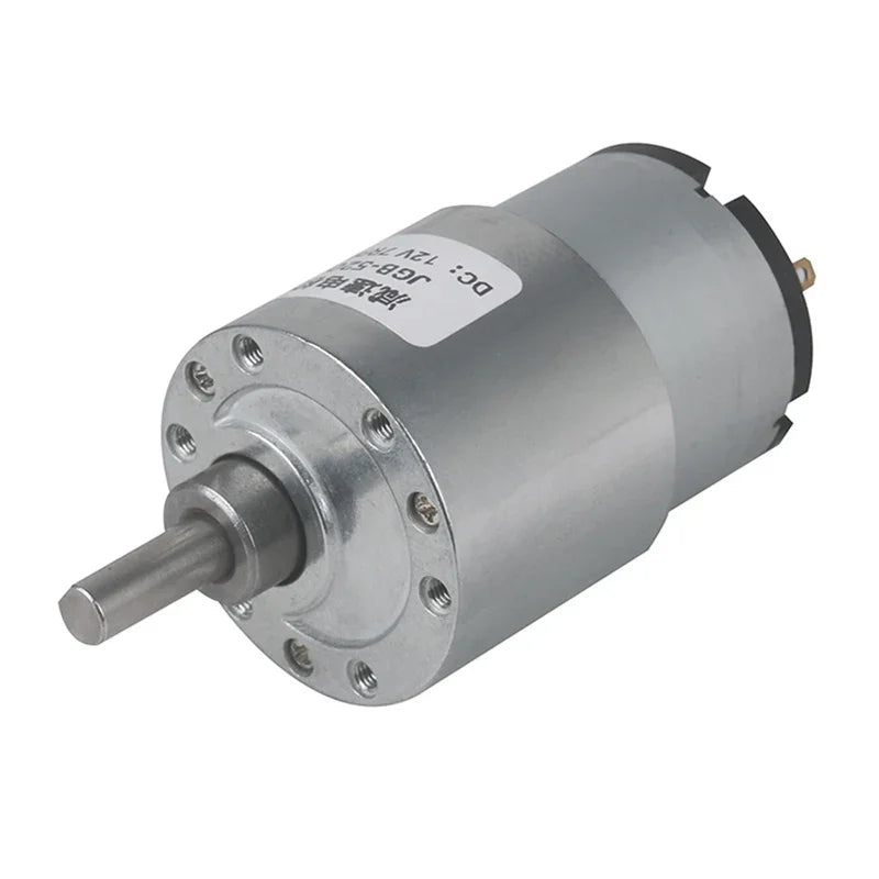 DC Gear Motor 6V/12V/24V 7RPM to 960RPM Reversible High Torque Gear Box JGB37-520 Electric Reduction Geared Motor