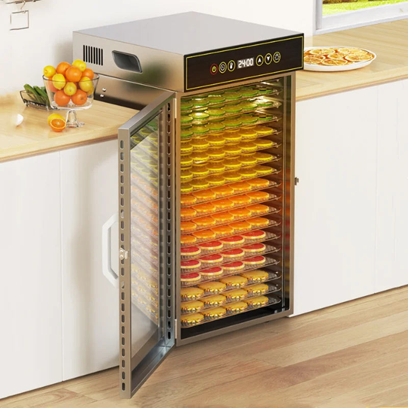 Premium 18 Layers Stainless Steel Food Dehydrator for Commercial  Home Use Adjustable Efficient Drying for Fruits Meat Herbs