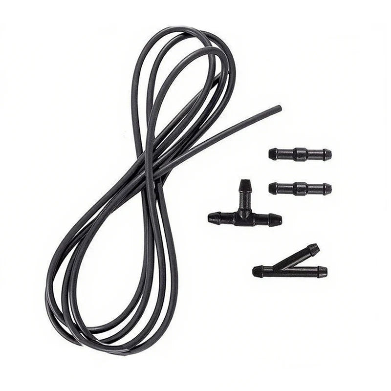 5pcs/Set 2m Car Windshield Washer Hose Automotive Wiper Blade Pipe Windshield Jet Spray Wiper Nozzle Water Hose Fluid Tube
