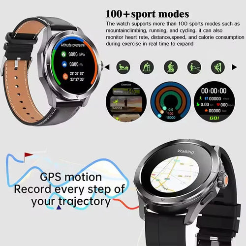 2025 New S4 Ultra Smart Watch Men Blood Oxygen Heart rate Compass Waterproof NFC GPS Tracking Bluetooth Call Sport Smartwatch