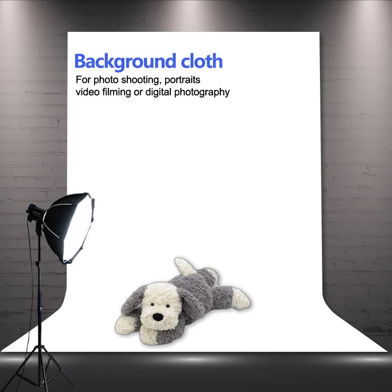 Thick white high-density background cloth, used for photo walls and studio photography (excluding brackets)