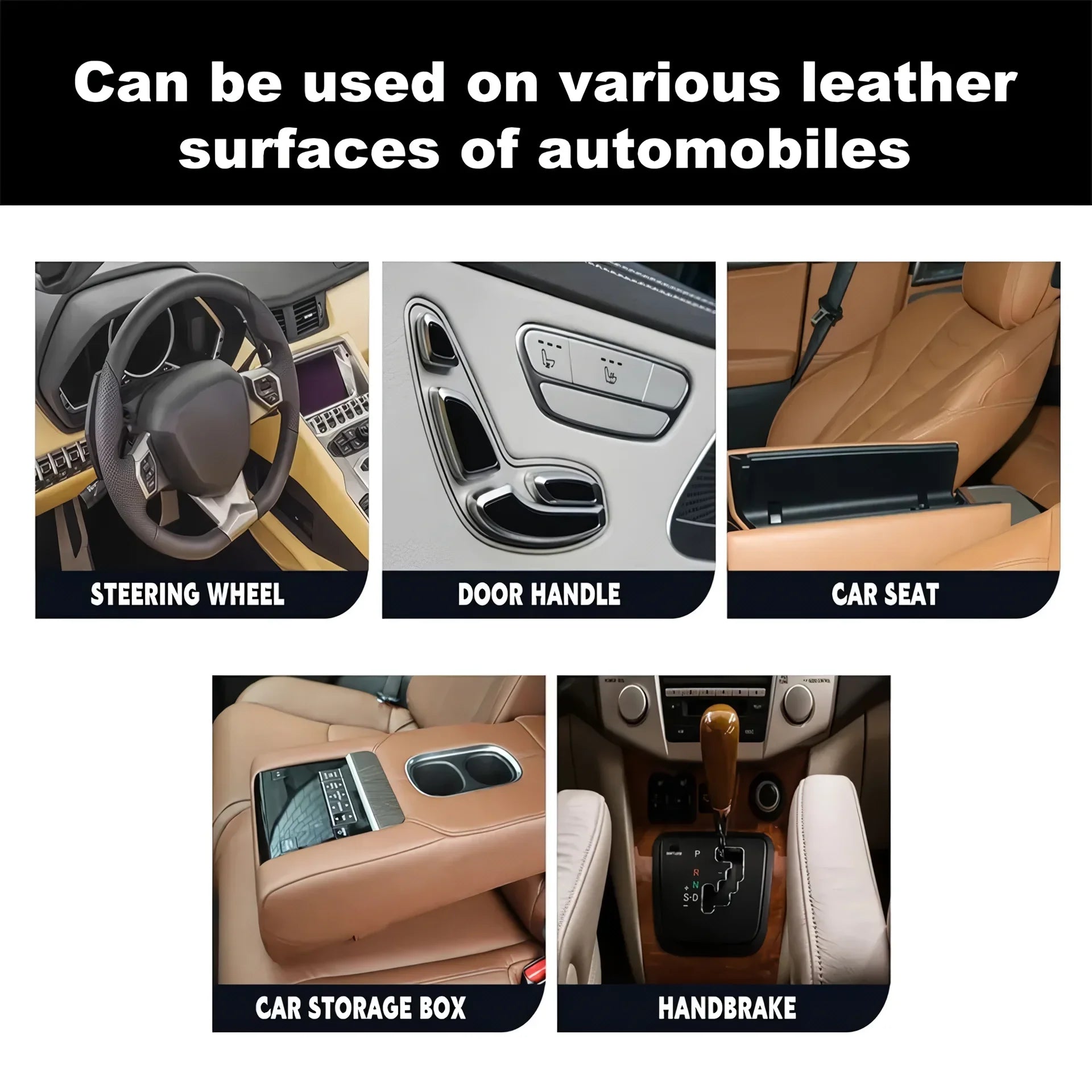 1Pc Paste Car Leather Seat Maintenance Care Oil Multifunctional Cream Interior Polishing Stain Removal Refurbished PU Cleaning