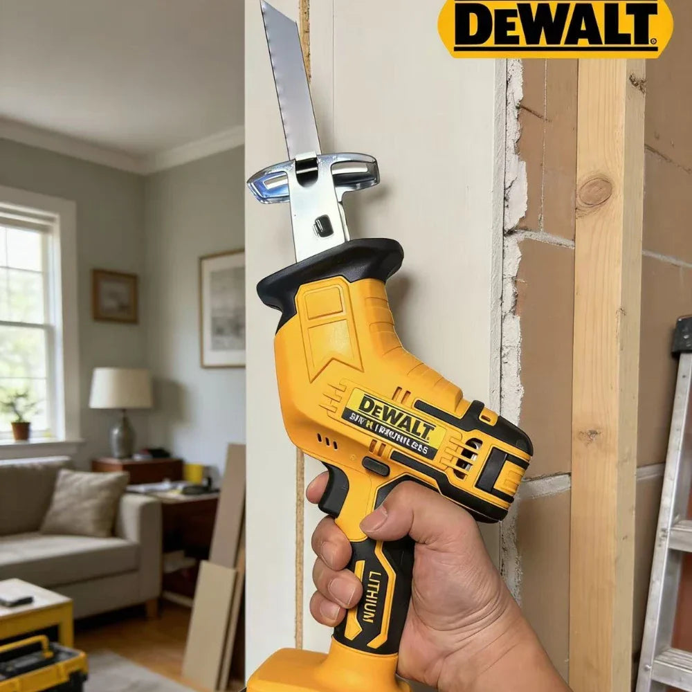 Fit Dewalt 2800RPM Cordless Reciprocating Saw 20V Brushless Electric Saw Multifunctional Metal Wood Pipe Cutting Saw Power Tool