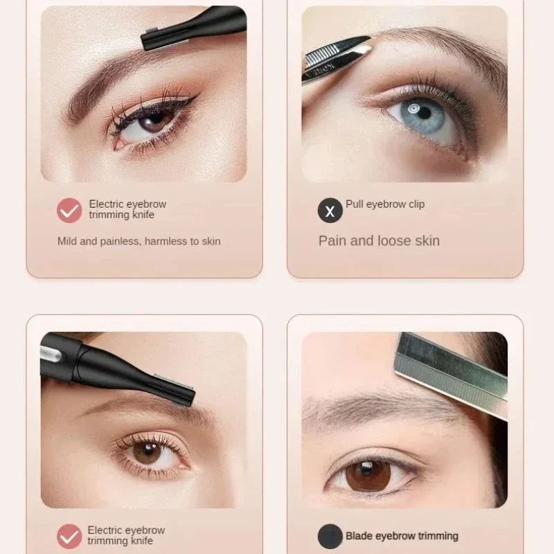 Eyebrow Electric Shaver USB Charging Electric Shaver Novice Eyebrow Scraper Simple and Portable Women's Electric Eyebrow Scraper