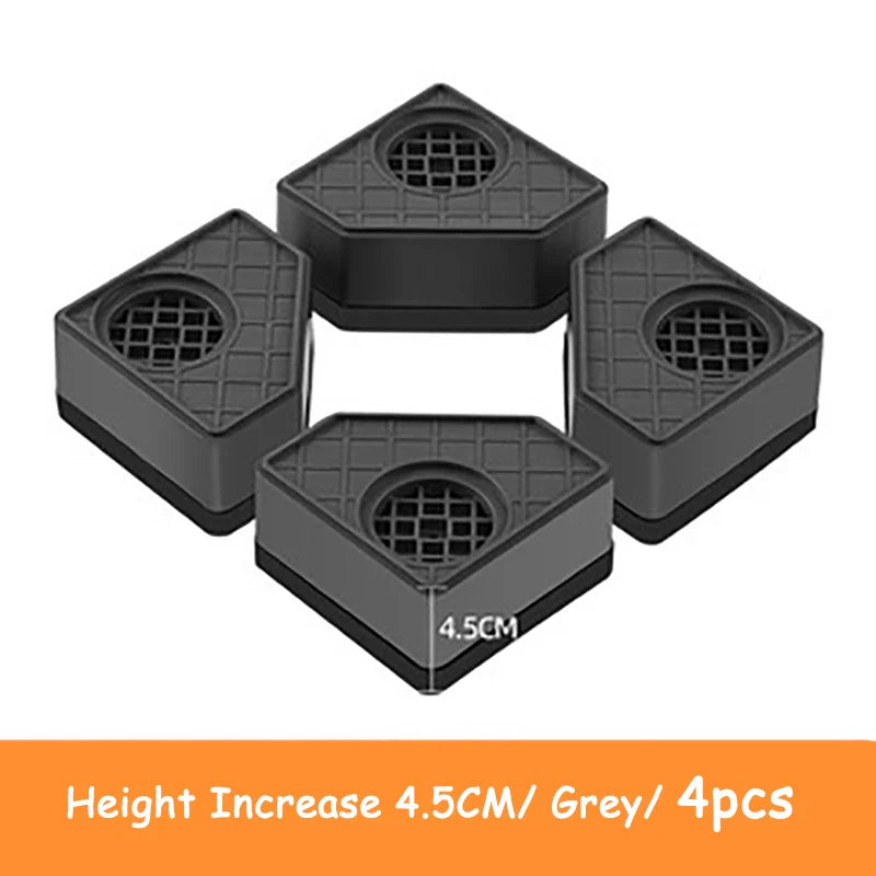 4pcs Anti Vibration Feet Pads Rubber Mat Slipstop Silent Dampers Stand Universal Washing Machine Refrigerator Furniture Foot Pad