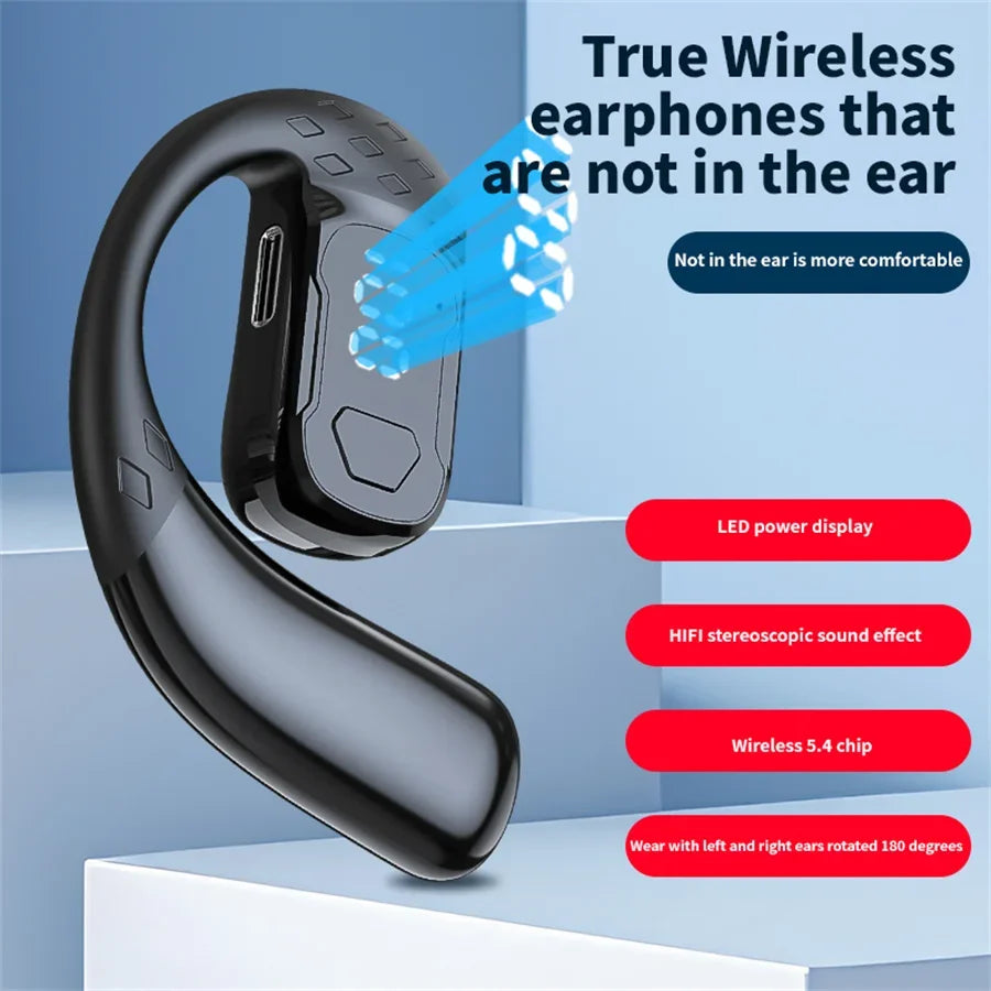Wireless Bluetooth Headphones With Microphone Air Conduction Earphones Handsfree Noise Canceling Headset For Driving Audifonos