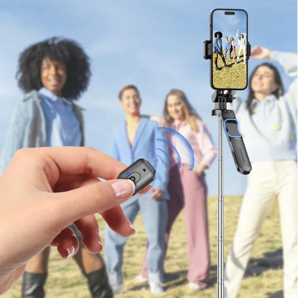 Selfie Stick 1.7 Meter Ultra Long Stretch Portable debounce Phone Holder Bluetooth Remote With Fill light Tripod Stand For Live