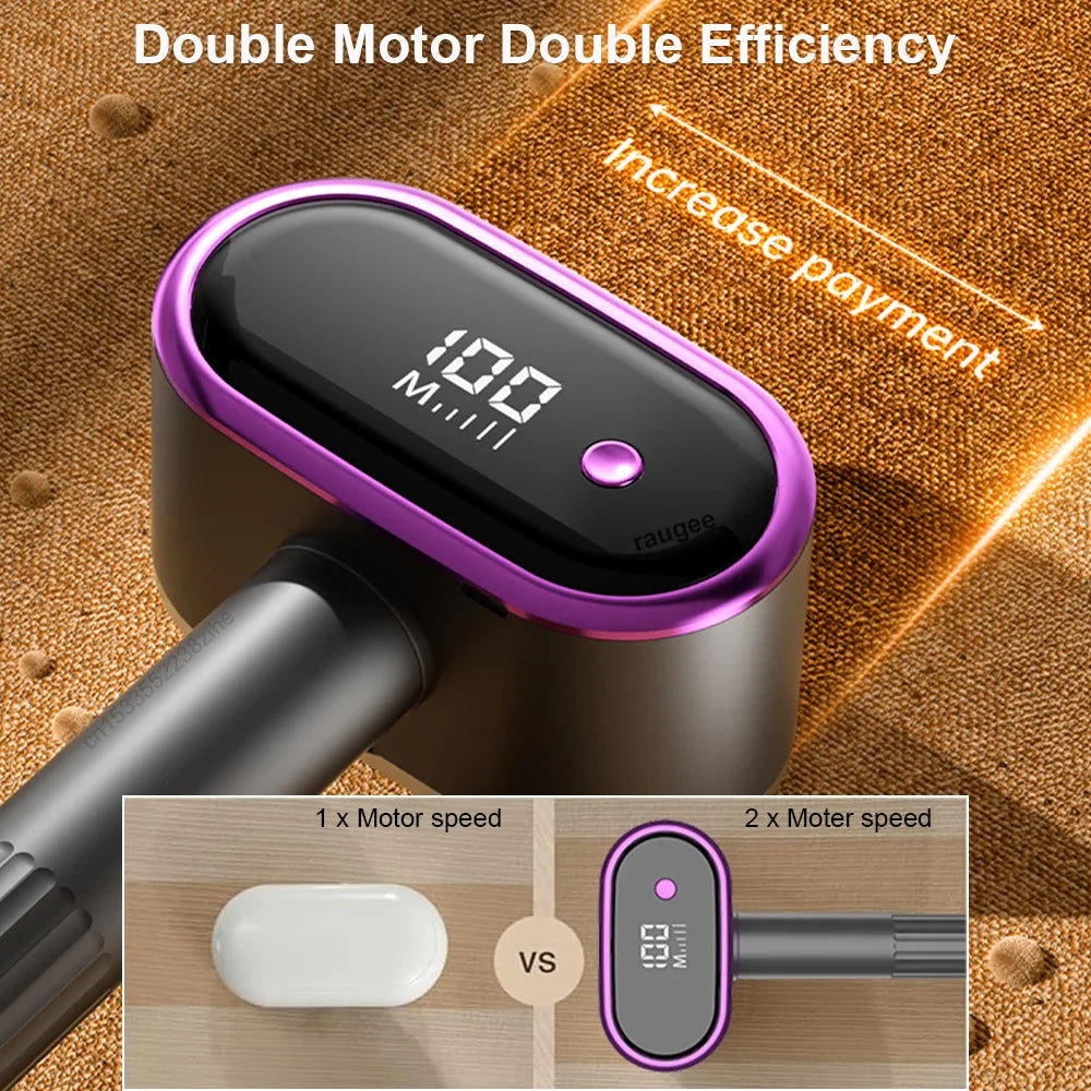 Lint Remover Double-Head Efficient Fuzz Removal USB Rechargeable Portable Sweater Hair Ball Lint Trimmer Clothes Fabric Shaver
