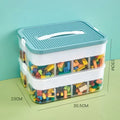 Stackable Classified Storage Box (NEW) - Transparent Dustproof Moisture-Proof Plastic | Perfect for Kids Lego Building Blocks