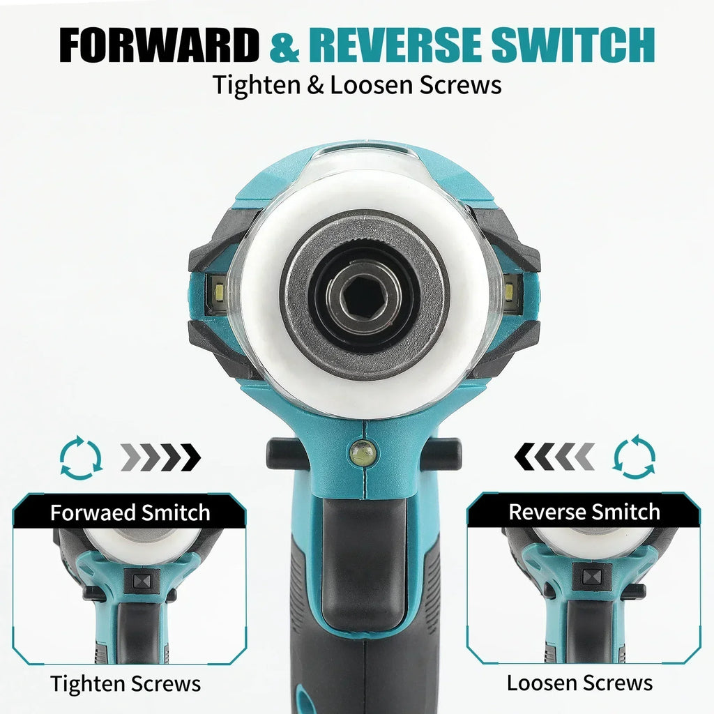 Makita DTD171 Brushless Impact Driver: Cordless Power Tools, 18V BL Motor, Rechargeable Screwdriver Drills, Bare Tool Unit