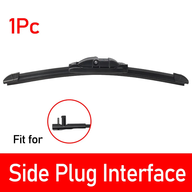Kcimo 1Pc Front Car Wiper Blades Durable Rubber Soft Frameless Bracketless Brushes Windshield Windscreen Window Accessories