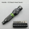 Precision Aluminum Alloy Handle for Shank 1/4" Bits Comfortable Mini ScrewDriver 6.35mm Holder Repair Open Tools Professional