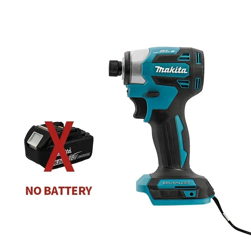 2025 Makita DTD173 bule 18v Brushless Lithium-ion Impact Driver Power Tool Multifunctional Tool, Drill Bit, Power Tool
