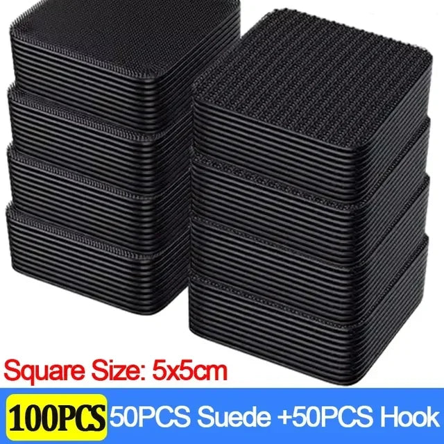 Carpet Fixing Stickers 100/2pcs Double High Adhesive Car Fixed Patches Non-slip Mat Home Floor Foot Mats Non-slip Grip Tapes New