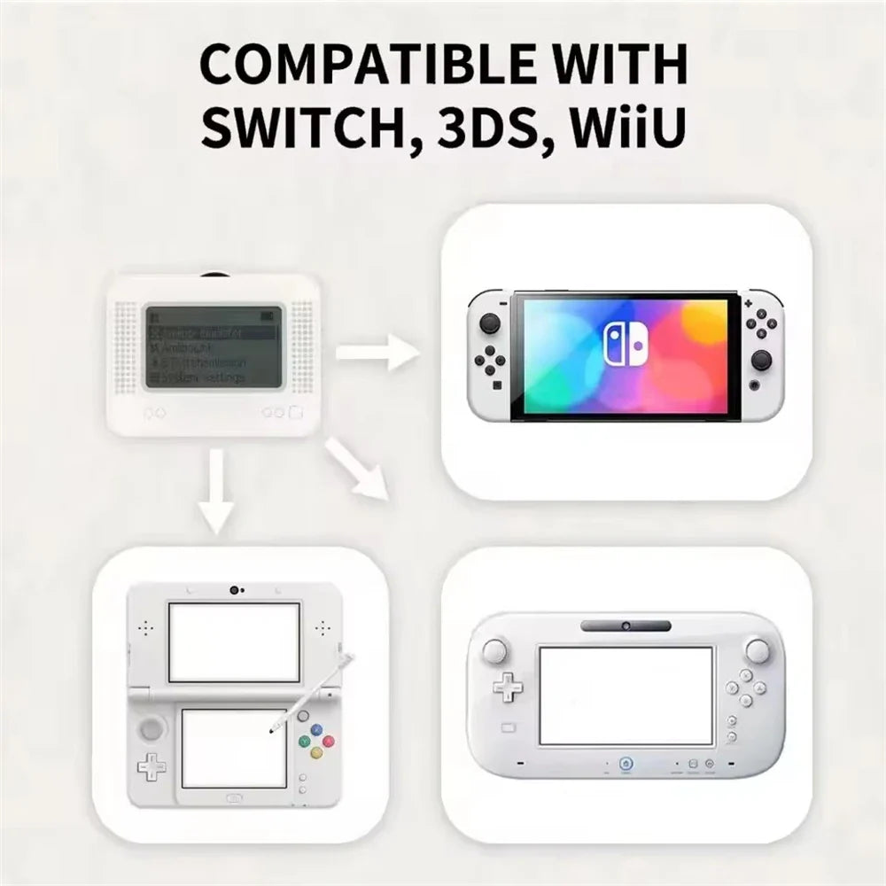 For Amiibo NFC Pixl Emulator Simulator Chargeable Bluetooth Intelligent Simulator for Switch2/Switch WiiU 3DS Game Accessories
