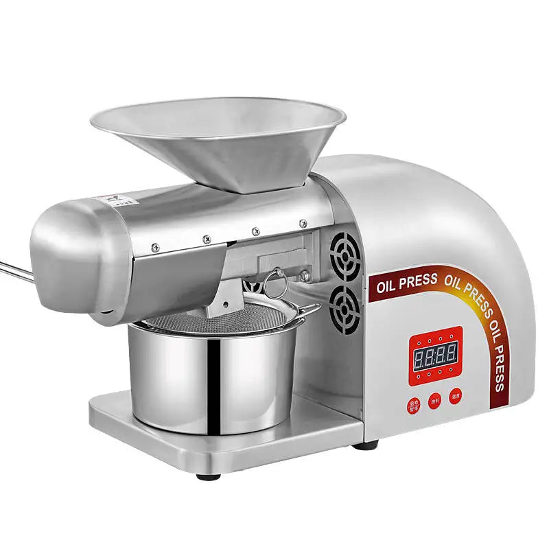 New Stainless Steel Oil Press Olives Press Machine Commercial Home Oil Making Machine Presser 110V220V available  Oil Press Cold