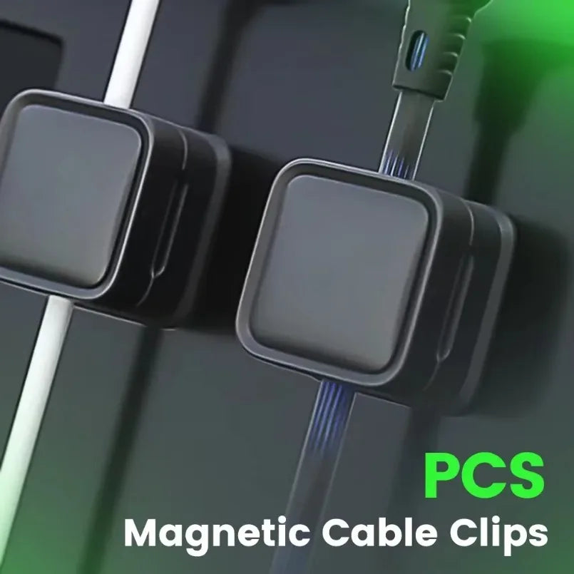 3-12 PCS Cable Winder Magnetic Cable Clips Adjustable Cord Holder Under Desk Cable Management Wire Keeper Cable Organizer Holder
