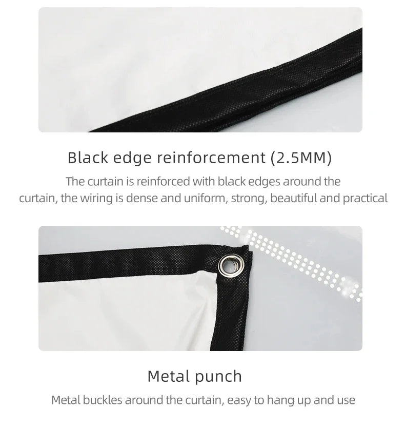 Supports double-sided projection, office gatherings, no punching installation, projection screen, 60-150 inch foldable screen