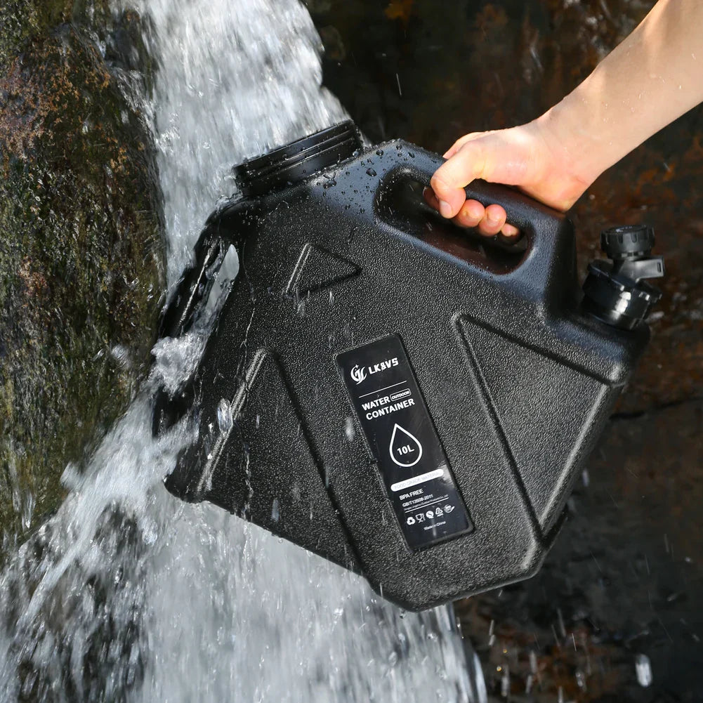 12L/10L Portable Camping Water Jug with Faucet Water Tank for Car Drinking Carrier Camping Large Capacity Water Storage Bucket
