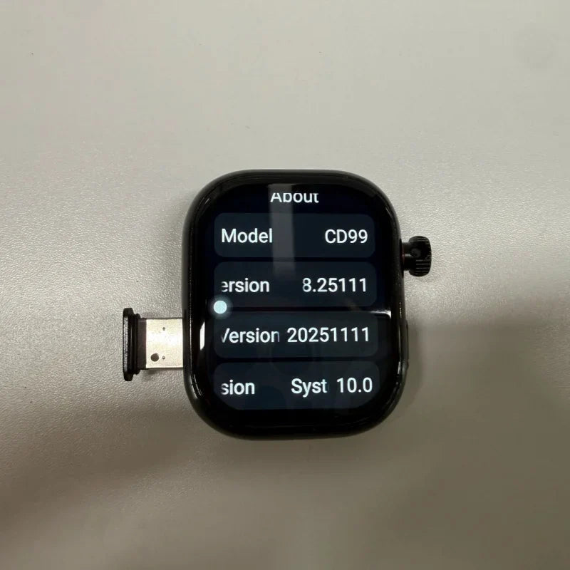 CD99 watch X 5G smartwatch 2.29inch AMOLED 5G LTE smart watch with 180 ° rotary camera GPS WiFi SIM card slot health monitoring