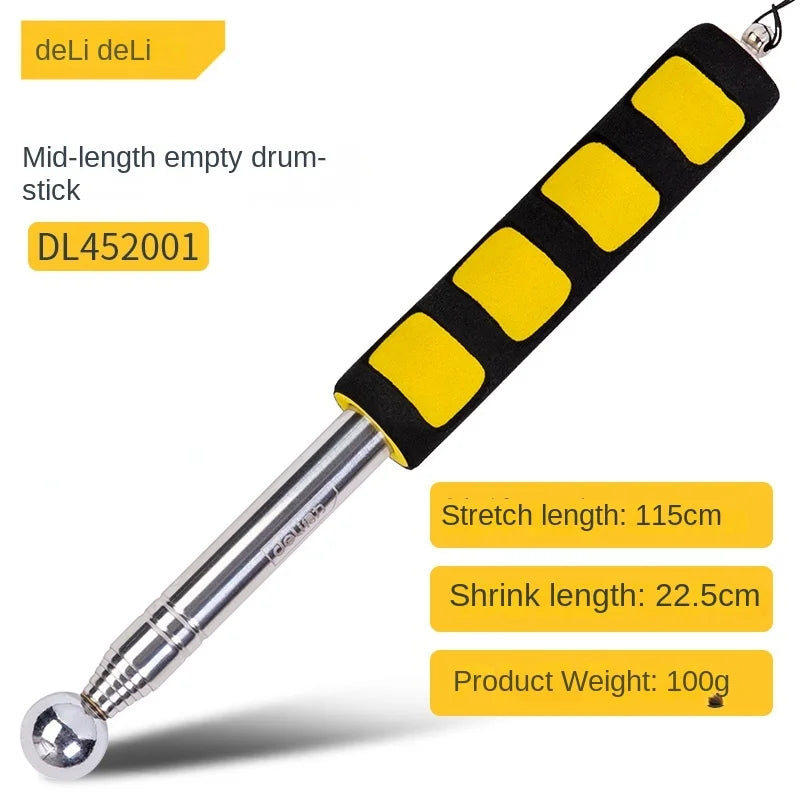 DELI 160MM Multi-functional Telescopic self defense hammers empty drum hammer room test rod inspection room tools metel test