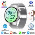 BOXUXING Watch 4 Pro Smart Watch Men GPS Sports Tracker NFC  1.53" HD Screen Health Monitor Watches Bluetooth Call SmartWatch