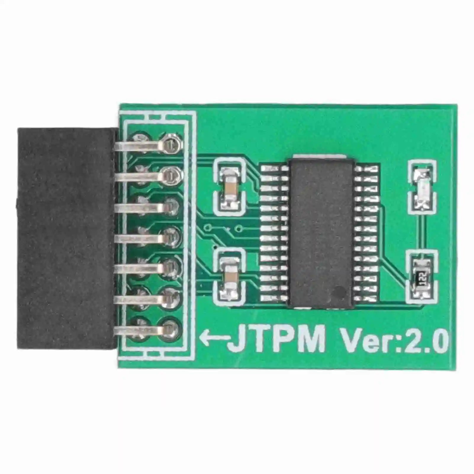 TPM 2.0 Module Strong Encryption 14 Pin LPC Interface TPM Module Board for Win11 Green TPM Board TPM Module Board TPM 2.0 Module