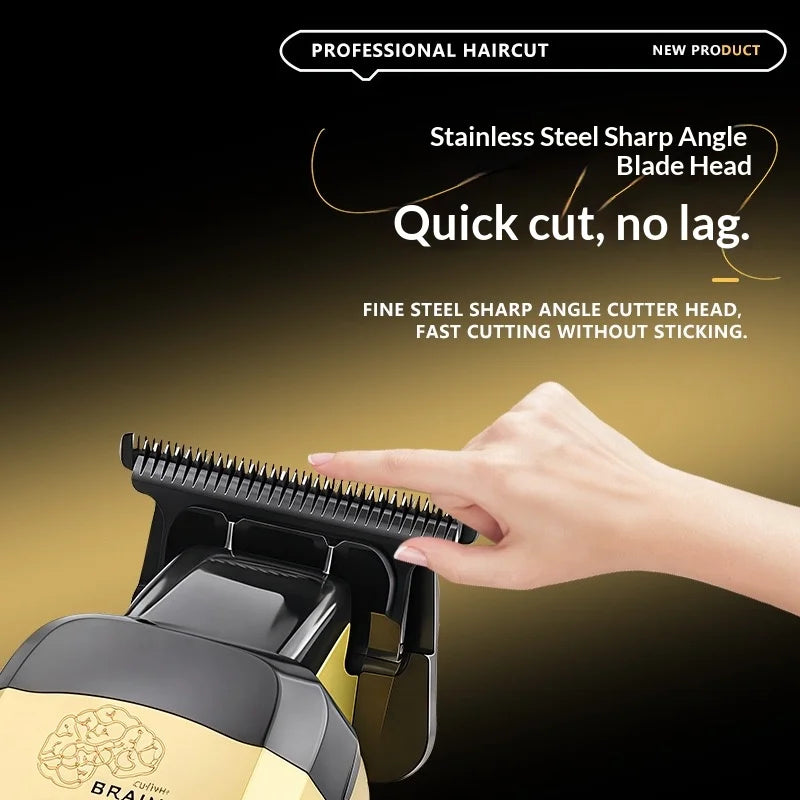 Kemei 90-5 Electric Hair Beard Trimmer 7500 RPM Zero Gap Clipper for Men DLC Blade Cordless Barber Finish Hair Cutting Machine