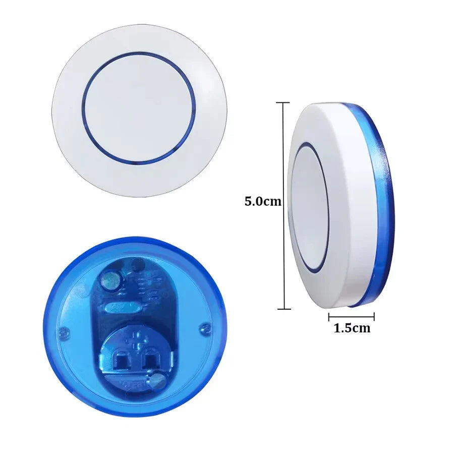 RF 433MHz Wireless  10A Relay Receiver Remote Control Light Switch 220V 110V Mini Round Button Wall Panel Switch For LED Lamp