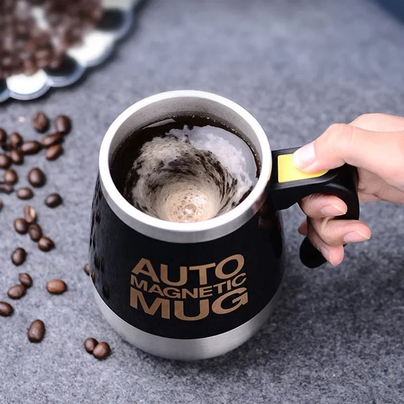 New Self Stirring Coffee Mug USB Rechargeable Stainless Steel Auto Mixing Blender Cup for Home Office Christmas Birthday Gift