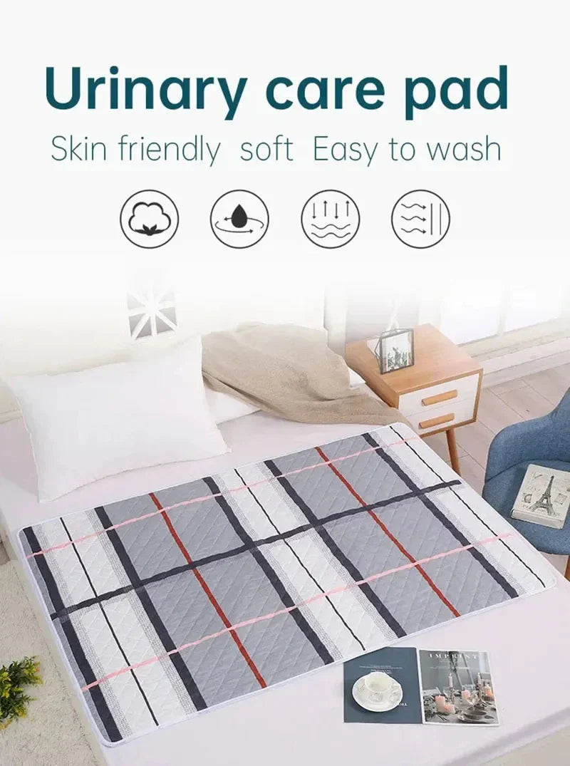 HOMEFISH Washable Mattress Urine Mat for Baby Toddlers Cute Cartoon Bed Protector Diaper Bedding Urine Pads Cloth Breathable