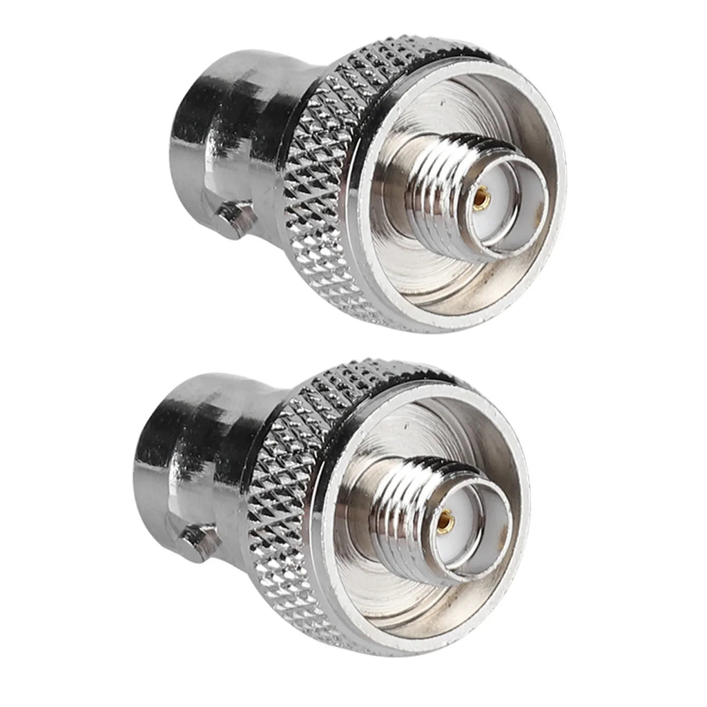 2 Pcs SMA Female To BNC Female Convert Adapter Connector