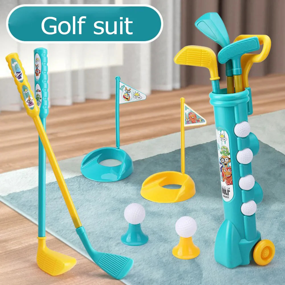 Kids Clubs Set Parent Children Educational Activities Outdoor Sports Game Toy Game Outdoor Sports Golf Clubs Kids Birthday Gifts