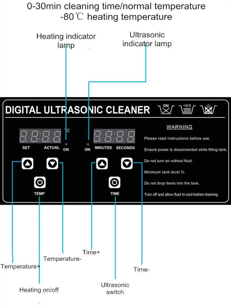 2025 New 3L Ultrasonic Cleaner Laboratory Dental Instrument Industry Hardware Derusting And Degreasing Auto Repair Motherboard