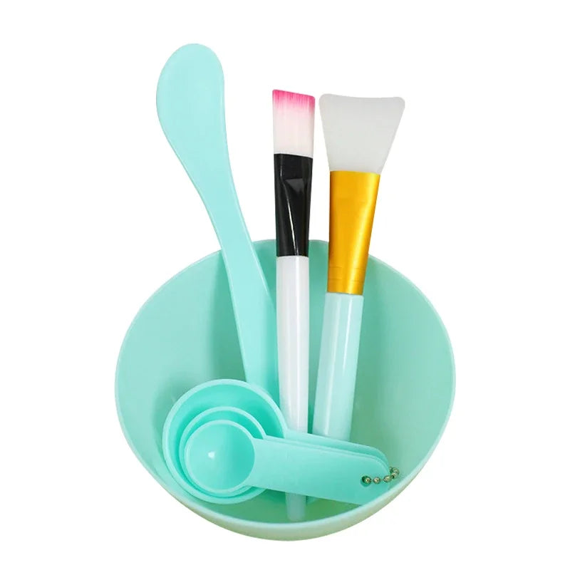 7pcs/set Facial Brush Mask Bowl Spoon Set DIY Mixing Skin Care Beauty Tools Cosmetic Supplies Face Skin Care Kit