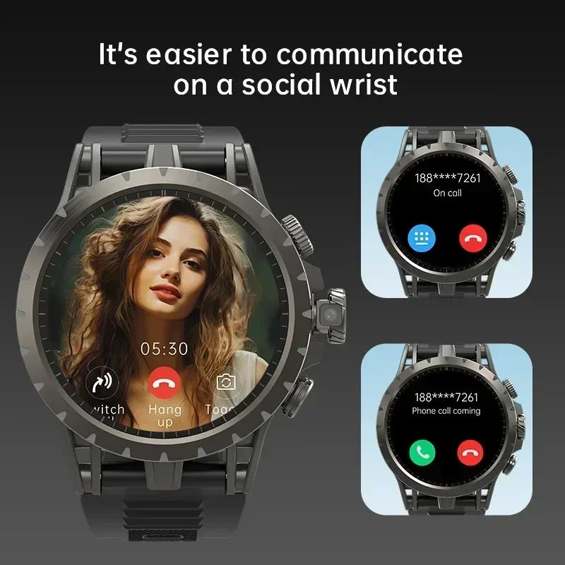 New 5G Popular Outdoors GPS tracker Sports Smart Watch Q85 WIFI NFC SIM card HD Video Call Music player waterproof Watch Men
