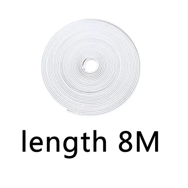 8M Car Wheel Rim Protection Decorative Strip Car Tire Styling Moulding Trim Tyre Guard Line Rubber Decoration Strip Amagi