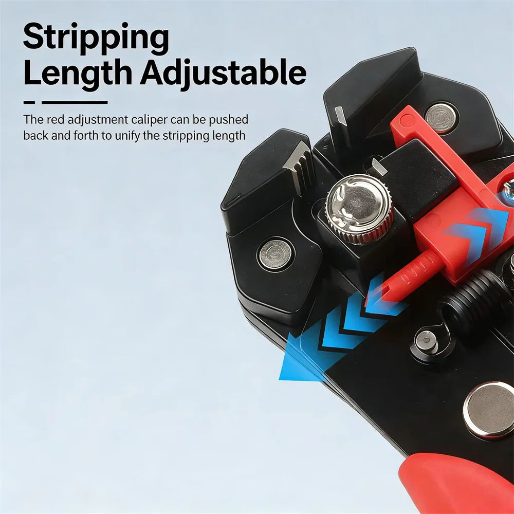 BSLIUFANG Professional Electrician Wire Pliers Cable Wire Stripper Cutter Crimper Automatic Crimping Stripping Tool