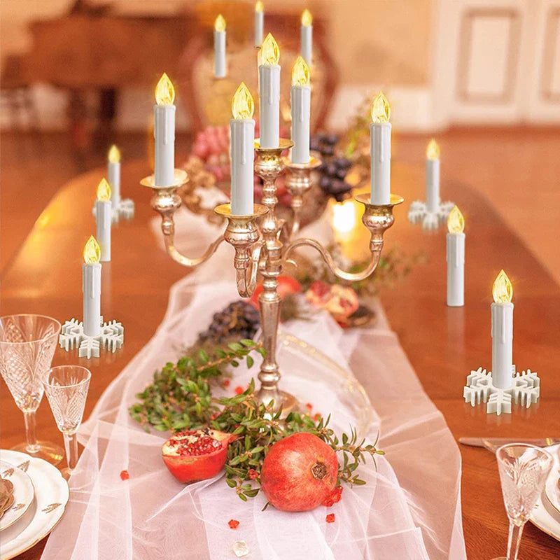200 hours Realistic Flickering LED Candle Remote Timer for Christmas Gift Home Decor Centerpiece Wedding Artificial Flameless