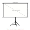 Single triangle bracket projection screen, easy to install, suitable for projection use in bedrooms, offices and other occasions