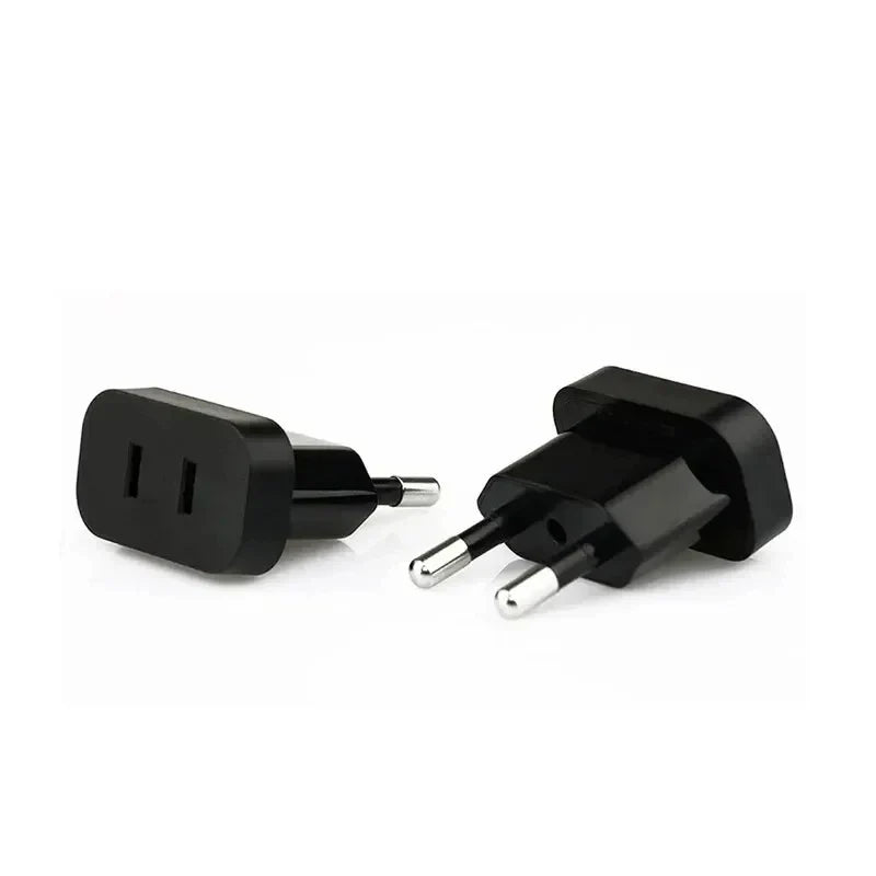 1 Pcs 4.8mm Power Plug Adapter US To EU Euro Europe Plug Power Plug Converter Travel Adapter Power Converter Outlet