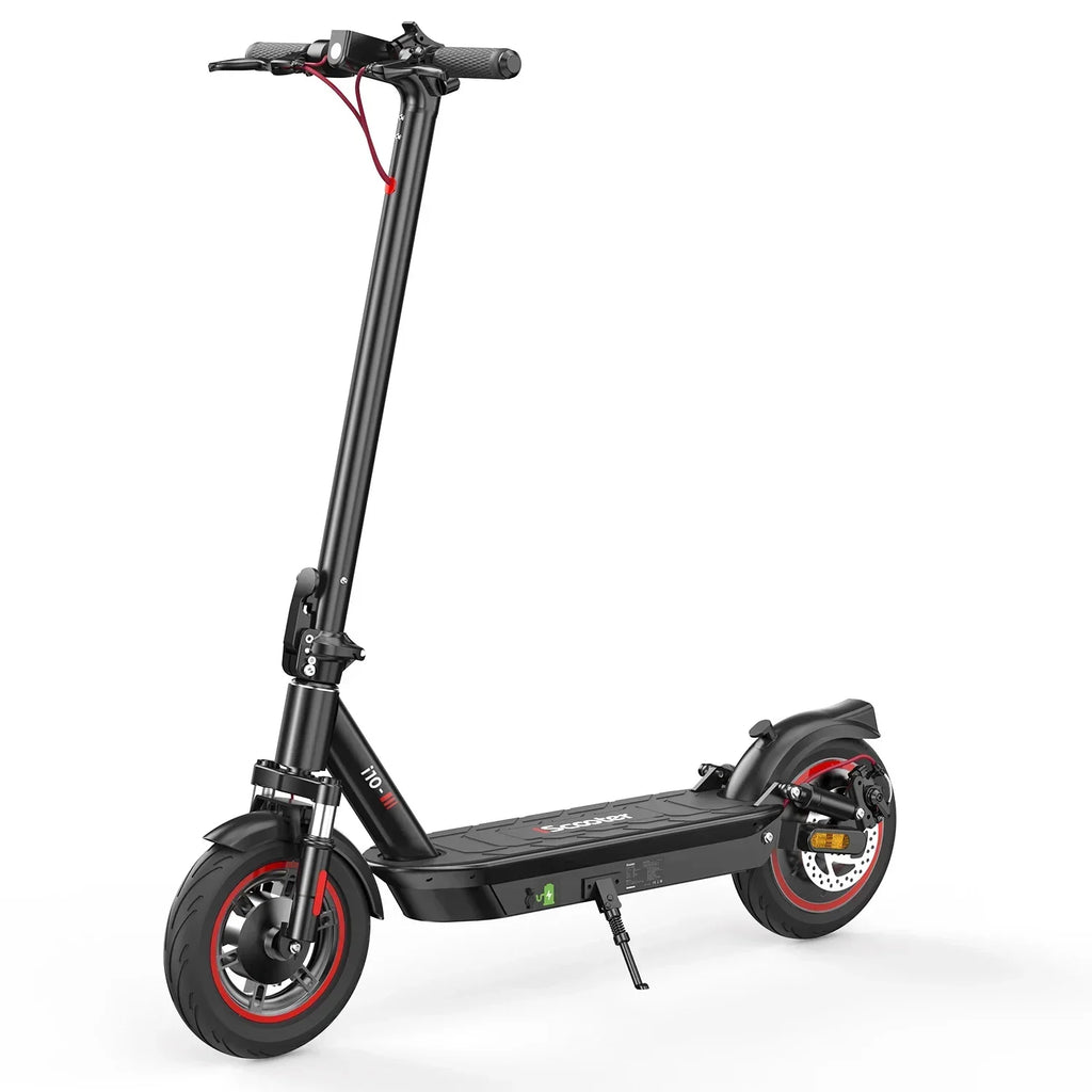 ISCOOTER I10 650W Motor Foldable Electric Scooter 42V15Ah Battery Adult EScooter 10 Inch Tires City Commuter Electric Scooter