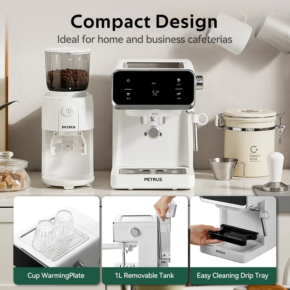Coffee Maker Espresso Coffee Machine With Milk Frother Wand And Removable Water Tank PE3320A App