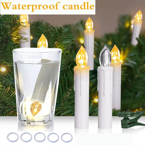 200 hours Realistic Flickering LED Candle Remote Timer for Christmas Gift Home Decor Centerpiece Wedding Artificial Flameless