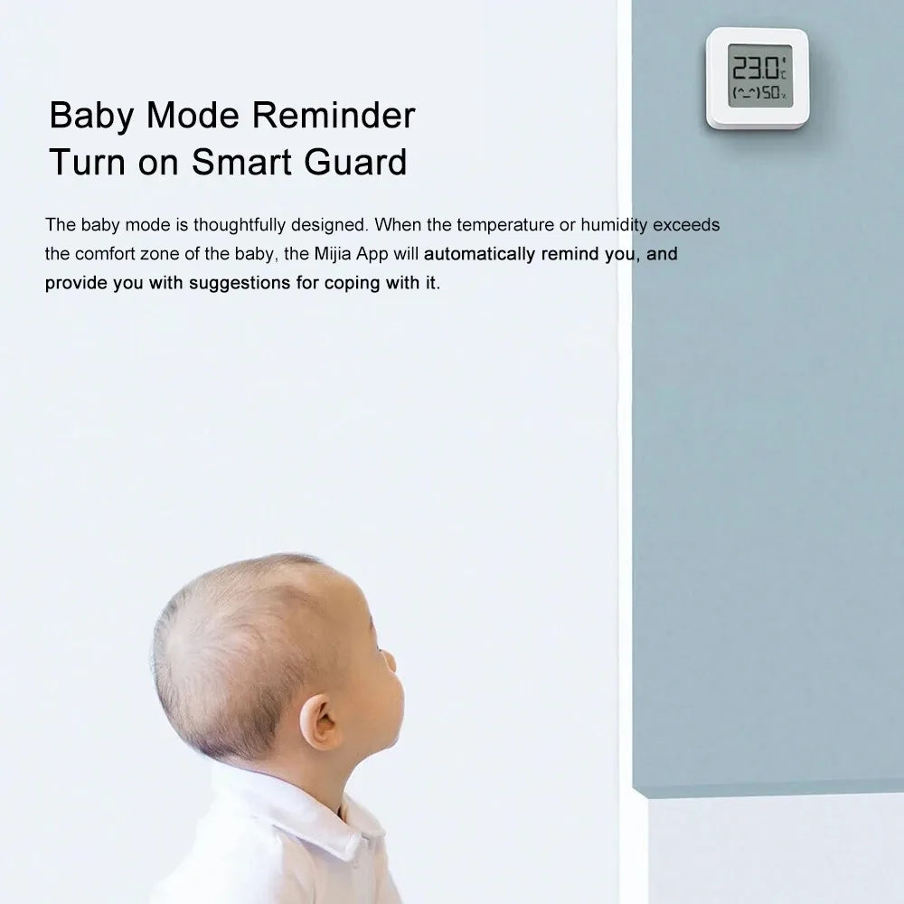 XIAOMI Thermometer 2 Mijia Electric Bluetooth Wireless Smart Hygrometer Thermometer Temperature Detection MI Mijia Home APP