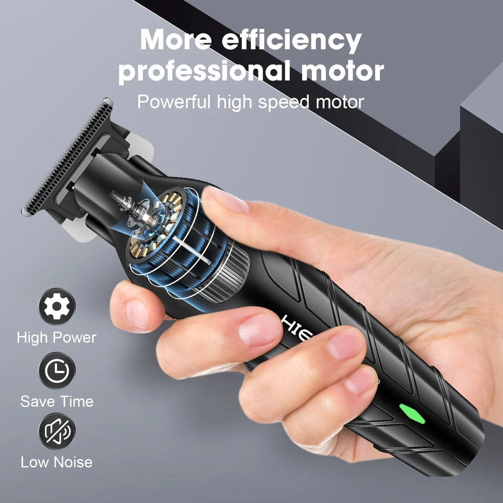 hiena Kemei Hair Trimmer Hair Clipper Professional Barber Trimmer Electric Shaver Hair Cutting Machine Rechargeable Trimmer Men