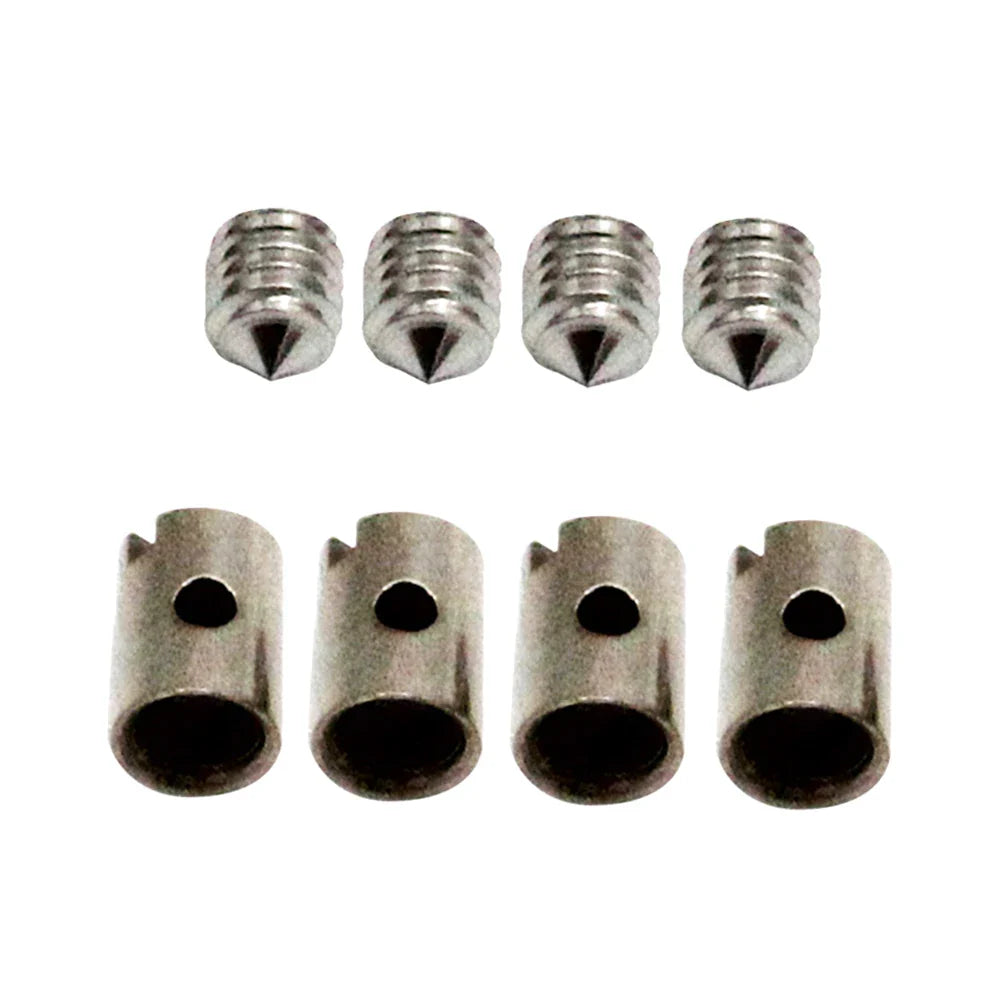 4 Sets Solderless Cable Nipples 5mm Throttle Choke for Motorcycle Scooter Quad Mower