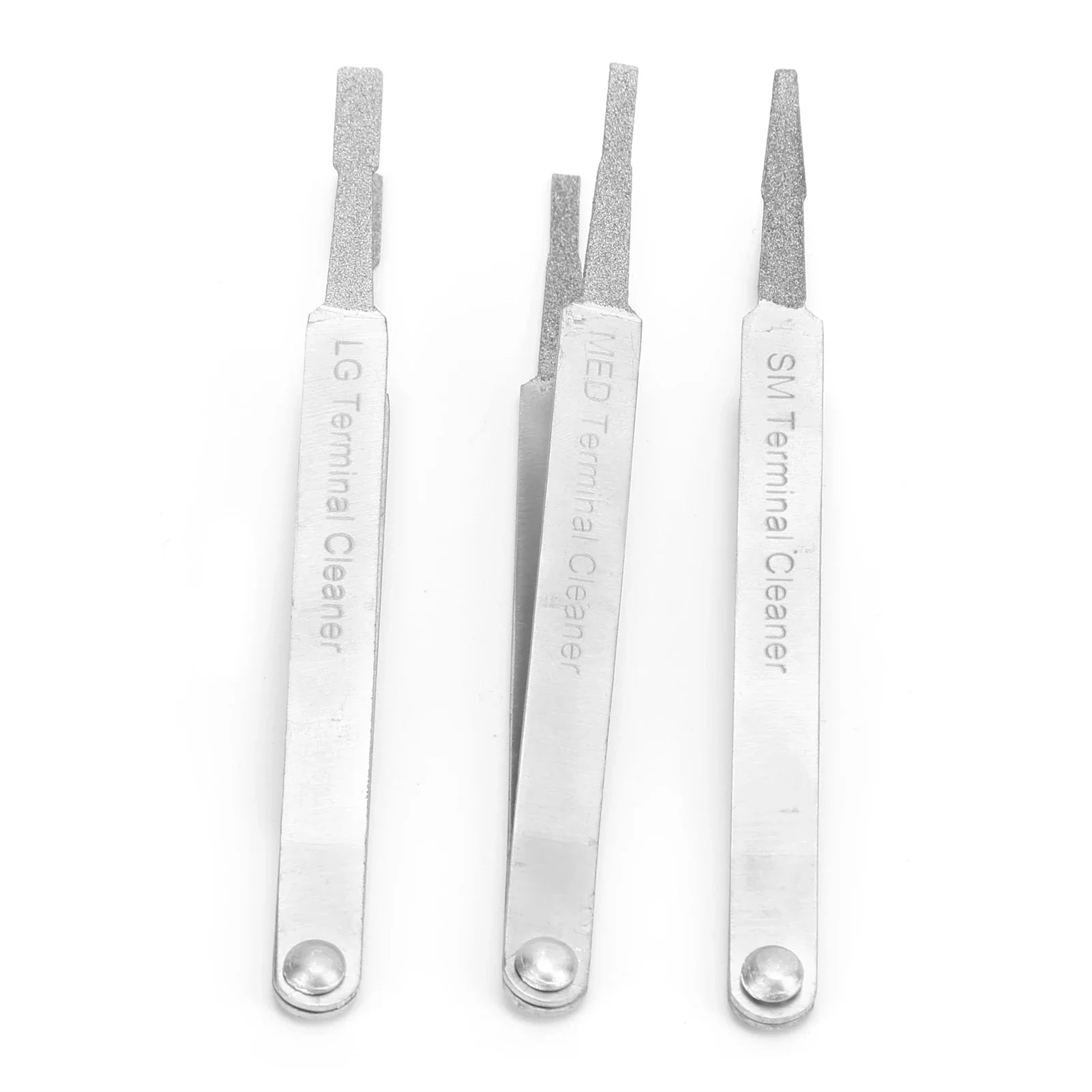 3PCS Electrical Connector Tweezer Terminal Cleaner Set Auto Repairing Hardware Tool for Small Electrical Spade Pin Connector