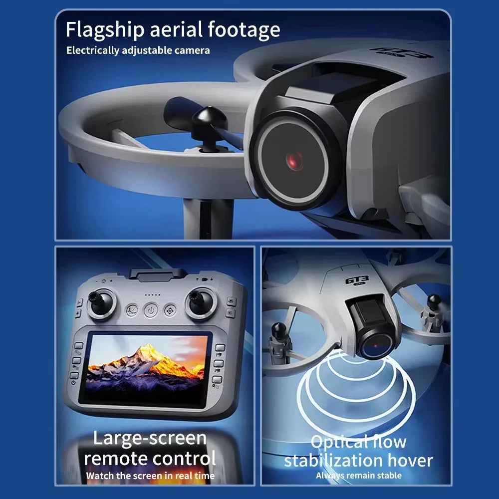5G 8K GPS Professional HD Aerial Photography Light Remote Control Aircraft Optical Flow Quadcopter High Quality GT3 MAX Drone